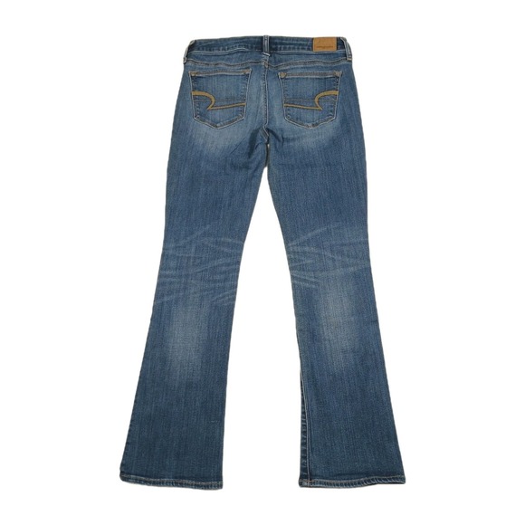 Women's Size 4 Short American Eagle Super Stretch Skinny Kick Blue Jeans (29x29) - Picture 5 of 9